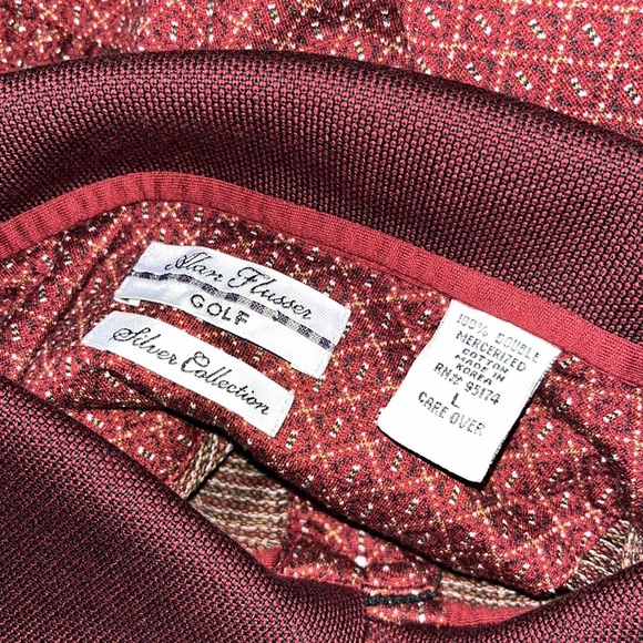 ALAN FLUSSER Golf Polo Shirt~L - Picture 7 of 7